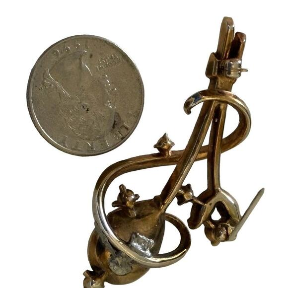 Vintage 1951 Trifari Alfred Philippe Gems Of India Brooch Earring Set Excellent - Picture 5 of 10